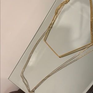 Bcbg Gold Statement Necklace